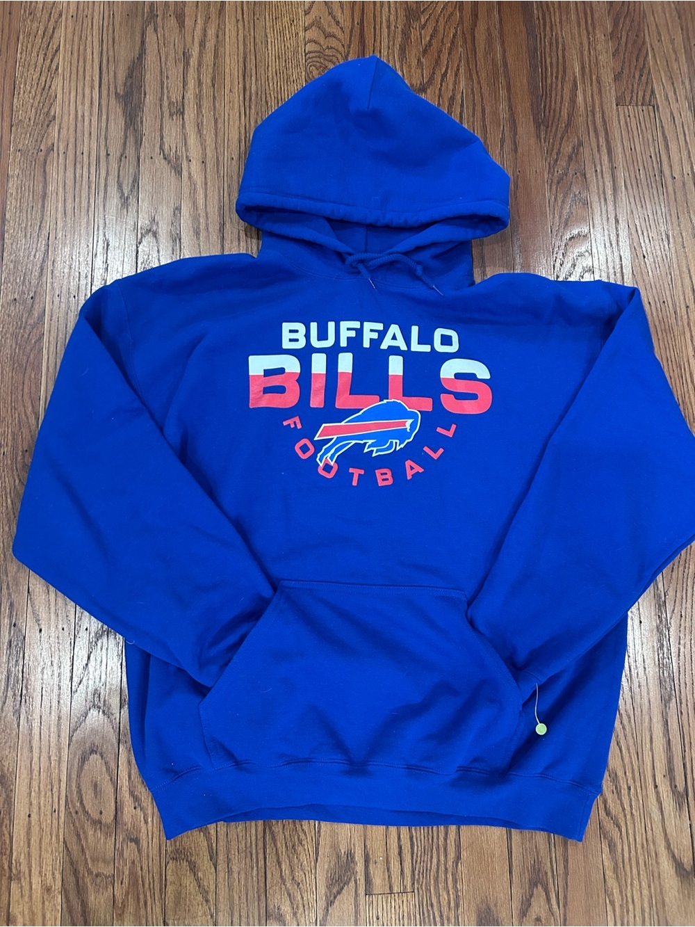 Buffalo Bills Blue Football Hoodie - Large